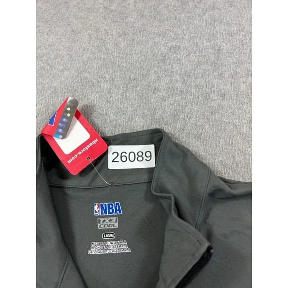 NWT Boston Celtics NBA Screened Logo 1/4 Zip Pullover (Men's‎ Large) Gray - Picture 4 of 12